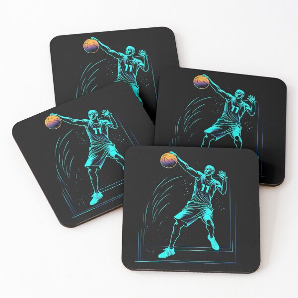 Item preview, Neon basketball logo designed and sold by JansenGS.