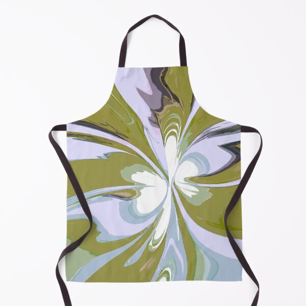 Item preview, Abstract Swirls of Mustard and Light Blue designed and sold by deniselynnimage.
