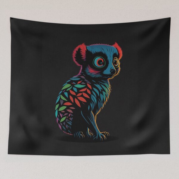 Item preview, Lemur Silhouette Sticker - Cute Animal designed and sold by joejiing.