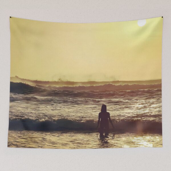 Item preview, Fiery Red Sunset in Lisbon, Costa Caparica, Portugal designed and sold by Oh Halo Berry.