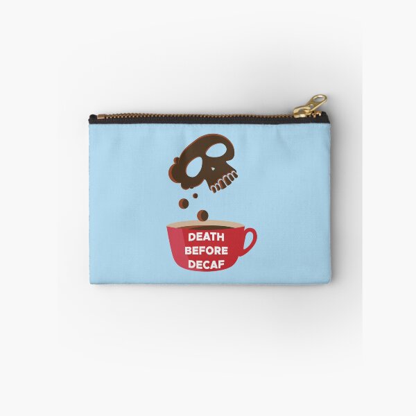 Item preview, DEATH BEFORE DECAF designed and sold by MOREDANKMEMES.