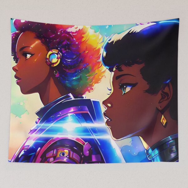 Item preview, Song of the Cosmos | Black Anime Girl designed and sold by blackanimemecca.