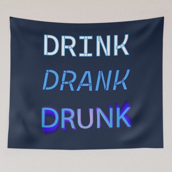 Item preview, Funny print - Drink Drank Drunk designed and sold by Monkey-Bar.