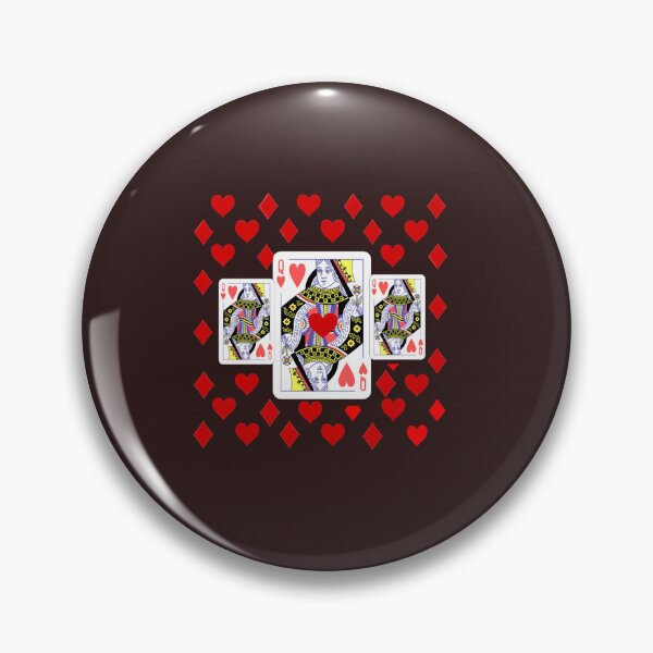 Item preview, RED QUEEN OF HEARTS ON BLACK PATTERN ART91png designed and sold by Boutedesigns.