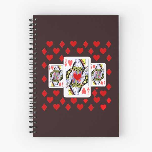 Item preview, RED QUEEN OF HEARTS ON BLACK PATTERN ART91png designed and sold by Boutedesigns.