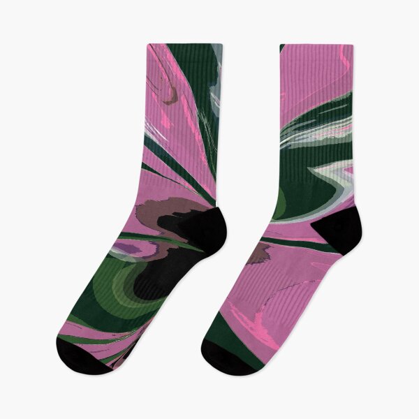 Item preview, Abstract Swirls of Pink and Olive Green designed and sold by deniselynnimage.