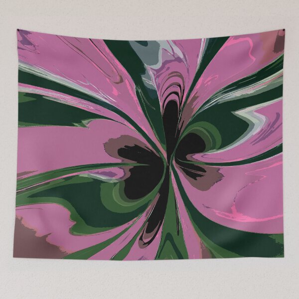 Item preview, Abstract Swirls of Pink and Olive Green designed and sold by deniselynnimage.