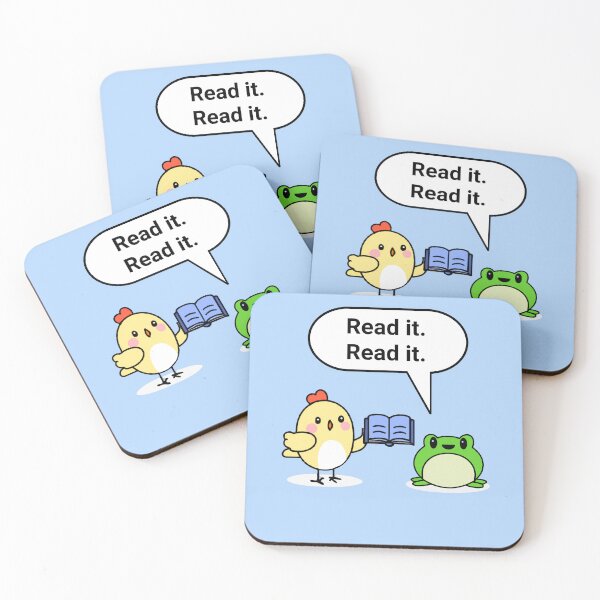 Item preview, "A chicken walked into a library" joke designed and sold by DistinctDesignz.