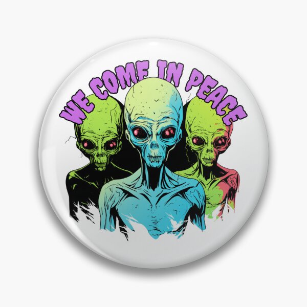 Item preview, We Come In Peace  designed and sold by letsgetinspired.
