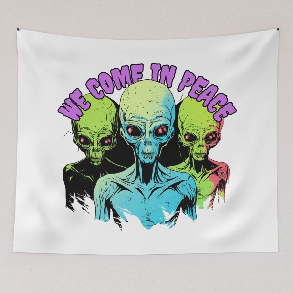 Item preview, We Come In Peace  designed and sold by letsgetinspired.