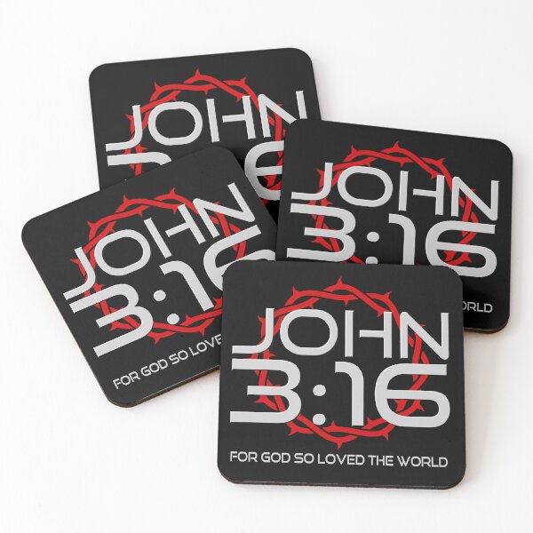 Item preview, John 3:16  For God so loved the world - Christian Bible Verse Gifts Store designed and sold by john316store.