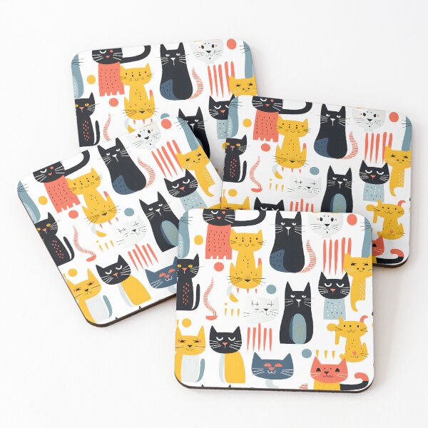 Item preview, MeowNificent Cat Collection, cat herd art, gifts, pets, animals, funny cats, cats lover. designed and sold by im9creative.