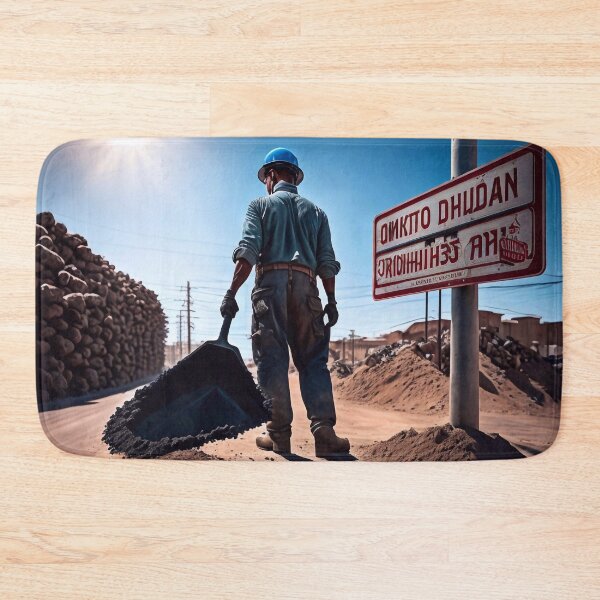 Item preview, Man works very hard designed and sold by M-Y-A-R-T-.