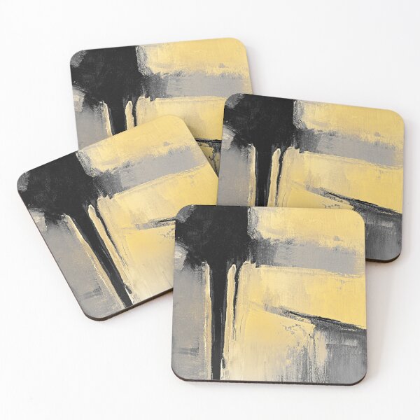 Item preview, Black yellow abstract  designed and sold by ElaSzczepaniak.
