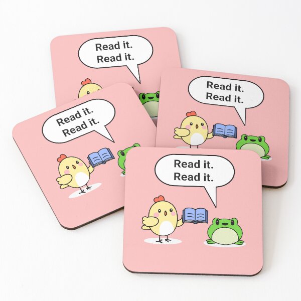 Item preview, "A chicken walked into a library" joke designed and sold by DistinctDesignz.