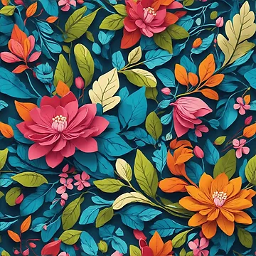 Artwork thumbnail, Flower pattern by Benszpatterns