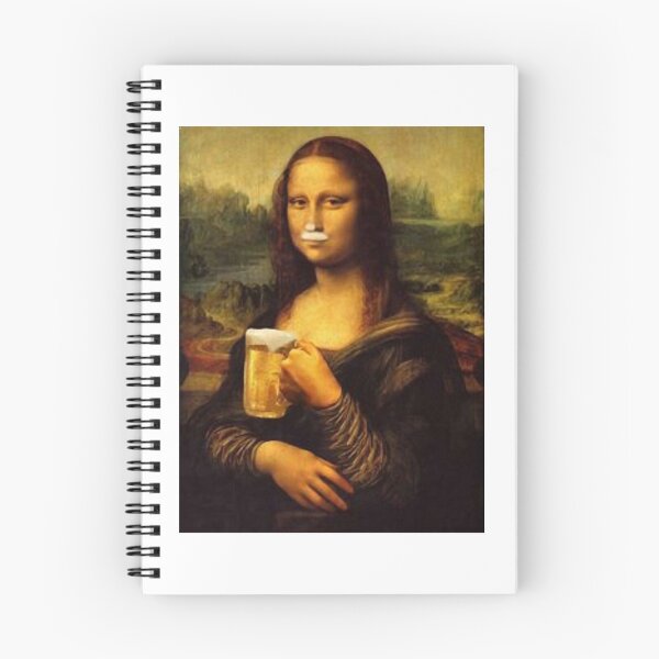 Item preview, Mona Lisa Drinking A Beer designed and sold by RosinaInmans.