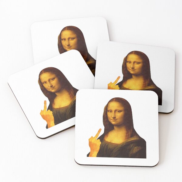 Item preview, Mona Lisa Funny Painting Middle Finger  designed and sold by RosinaInmans.