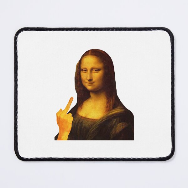 Item preview, Mona Lisa Funny Painting Middle Finger  designed and sold by RosinaInmans.