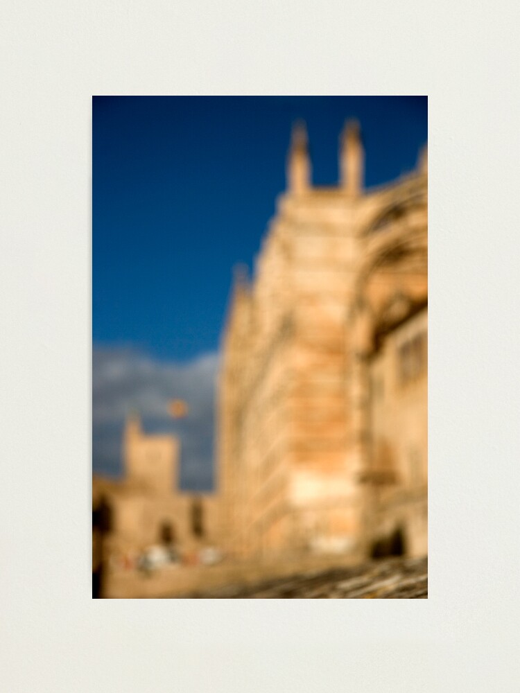 Alternate view of La Seu - Palma de Mallorcas 12th Century Cathedral Photographic Print