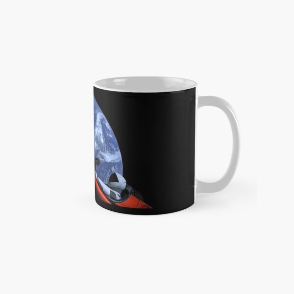 Starman im Tesla Roadster im Weltraum Tasse (Standard)
