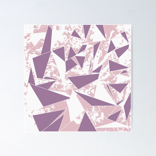 Item preview, Violet Purple Blush Pink Splatter Triangles designed and sold by Blkstrawberry.
