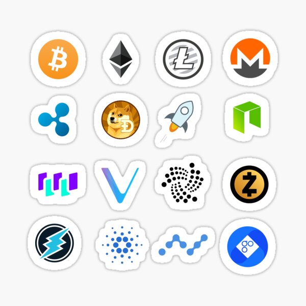Ethereum Cryptocurrency Sticker Bundle 1 large 1 small