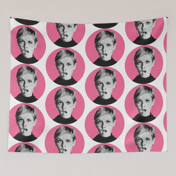 Item preview, Twiggy low-poly portrait designed and sold by SydneyKoffler.