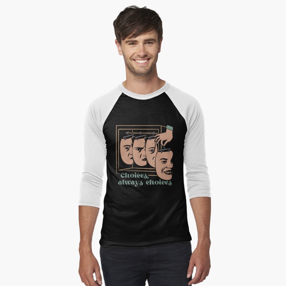 Item preview, Baseball ¾ Sleeve T-Shirt designed and sold by v-nerd.