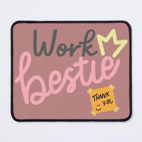 Item preview, Work Bestie - Pink designed and sold by Shy Introvert Tales.