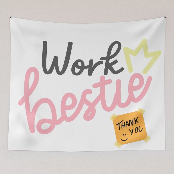 Item preview, Work Bestie - Pink designed and sold by Shy Introvert Tales.