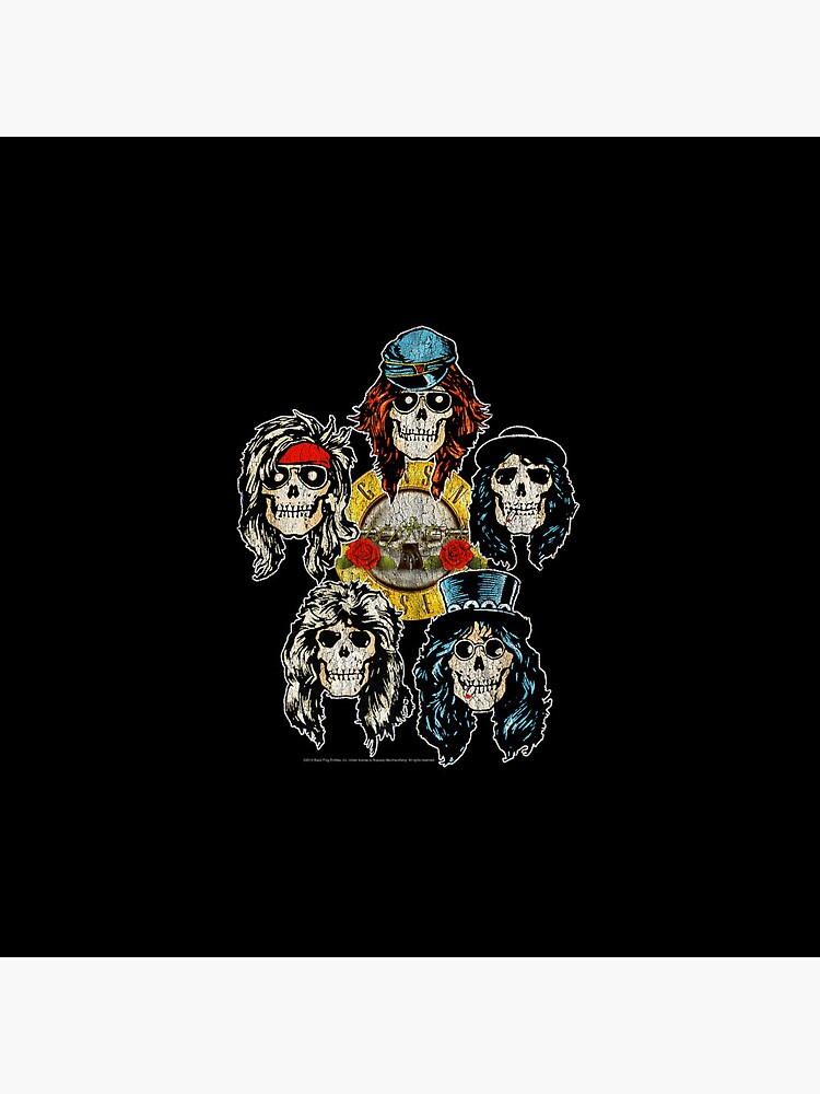 Guns N Roses Skull Heads Premium Pin for Sale by MichelHarquin