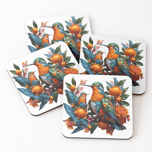 Item preview, High-Quality Hummingbird Mandarin Delight | Nature's Symphony designed and sold by AmazingLab.