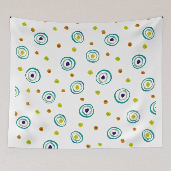 Item preview, Blue Round Pattern designed and sold by Zamen.