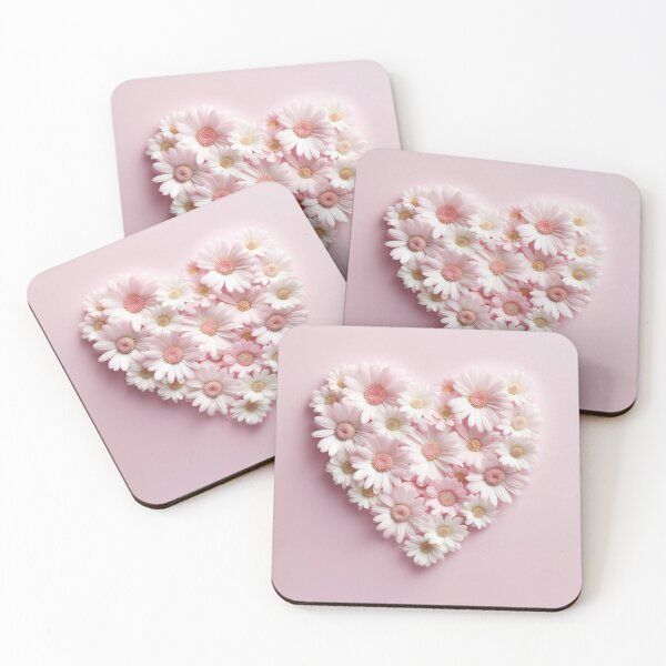 Item preview, Heart of Daisies - Summer Floral Love - Pink  designed and sold by MysticMarble.