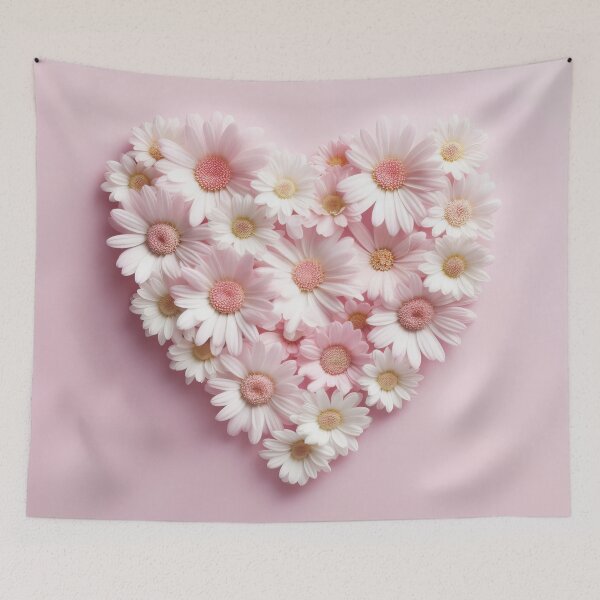 Item preview, Heart of Daisies - Summer Floral Love - Pink  designed and sold by MysticMarble.