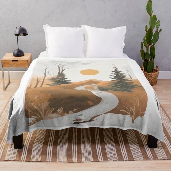 Item preview, Vintage watercolor painting - road through the forest designed and sold by Ascooepics.