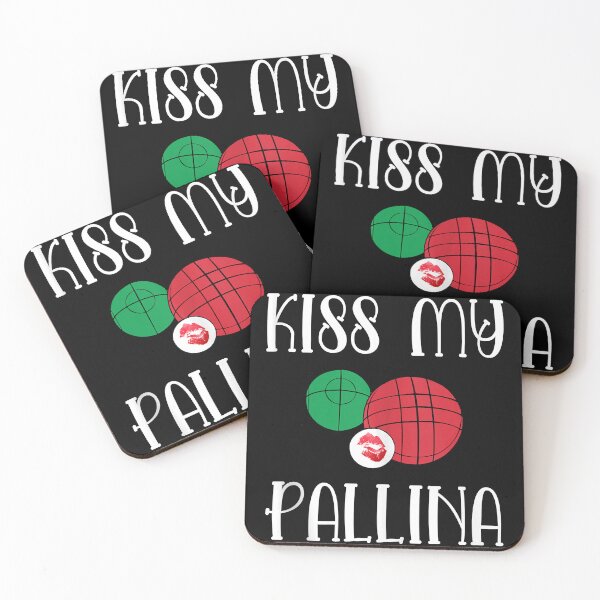 Item preview, Funny Bocce Ball Kiss My Pallina Lawn Bowilng   designed and sold by BlancheBaughman.