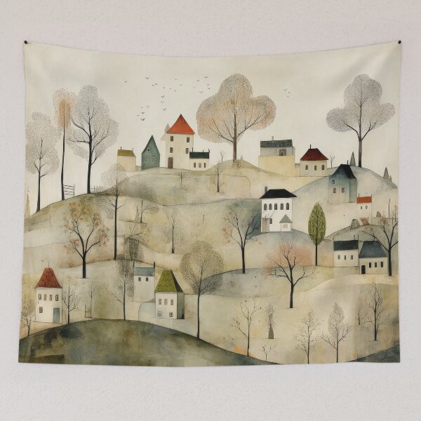 Item preview, Little village landscape designed and sold by Adriano Carrideo.