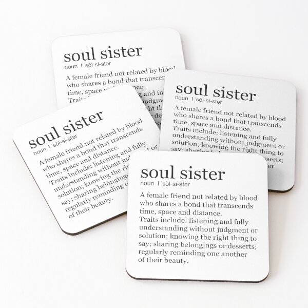 Soul Sister Coasters (Set of 4)