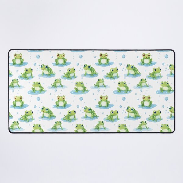 Cute Frogs Desk Mat