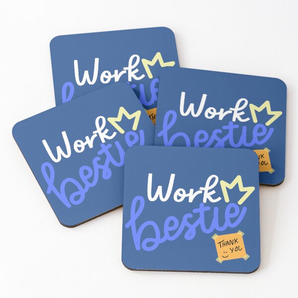 Item preview, Work Bestie - Blue designed and sold by Shy Introvert Tales.