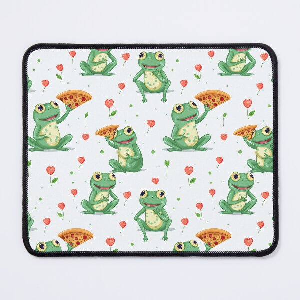 Item preview, Cute Frogs Eating Pizza designed and sold by Cameron Gray.