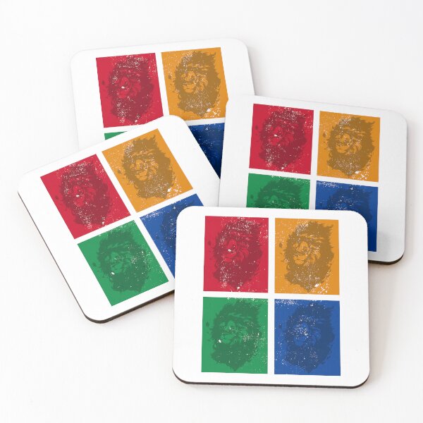 Item preview, Colorful lion art print Vintage look designed and sold by TheBlackCircle.