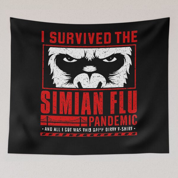 Item preview, I Survived the Simian Flu designed and sold by GarmentClumsyC.