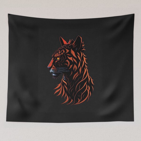 Item preview, Tiger Silhouette Sticker - Cute Animal designed and sold by joejiing.