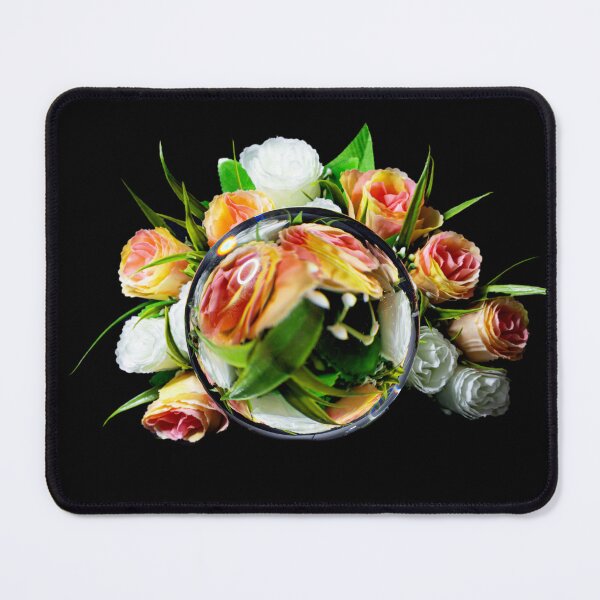 Item preview, Bunch of flowers with a glass orb in front Abstract still life designed and sold by ea-photos.