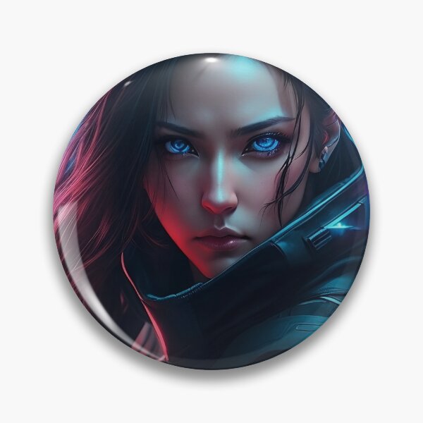 Item preview, Cyberpunk Woman Fierce 2 designed and sold by CuratedChoices.