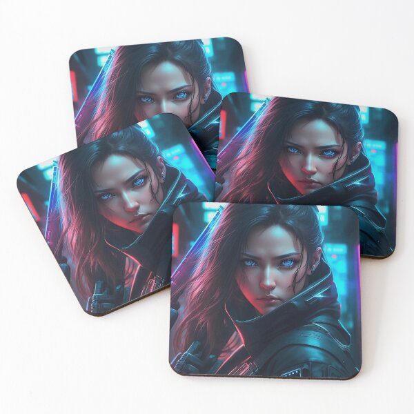 Item preview, Cyberpunk Woman Fierce 2 designed and sold by CuratedChoices.