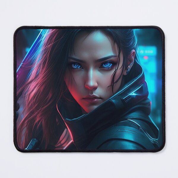 Item preview, Cyberpunk Woman Fierce 2 designed and sold by CuratedChoices.